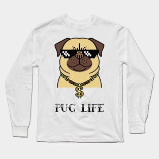 Pug Life By Lamaj Long Sleeve T-Shirt